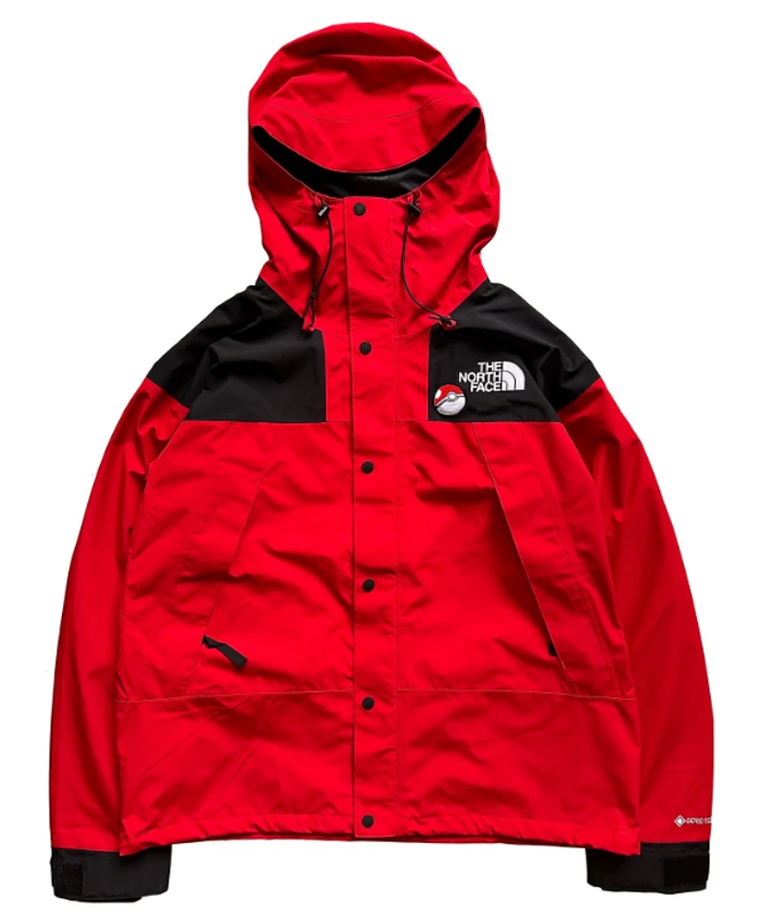 Pokémon x North Face Mountain Red Coloe Jackets