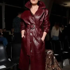 Pom Klementieff Leather Trench Coat