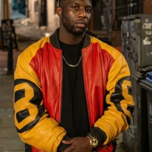 Power Book III S05 Joey Bada$$ 8 Ball Leather Jacket