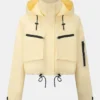 Puffit Women’s Hooded Rain Cropped Jacket