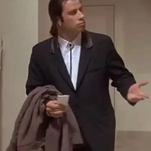 Pulp Fiction John Travolta Black Tuxedo Suit