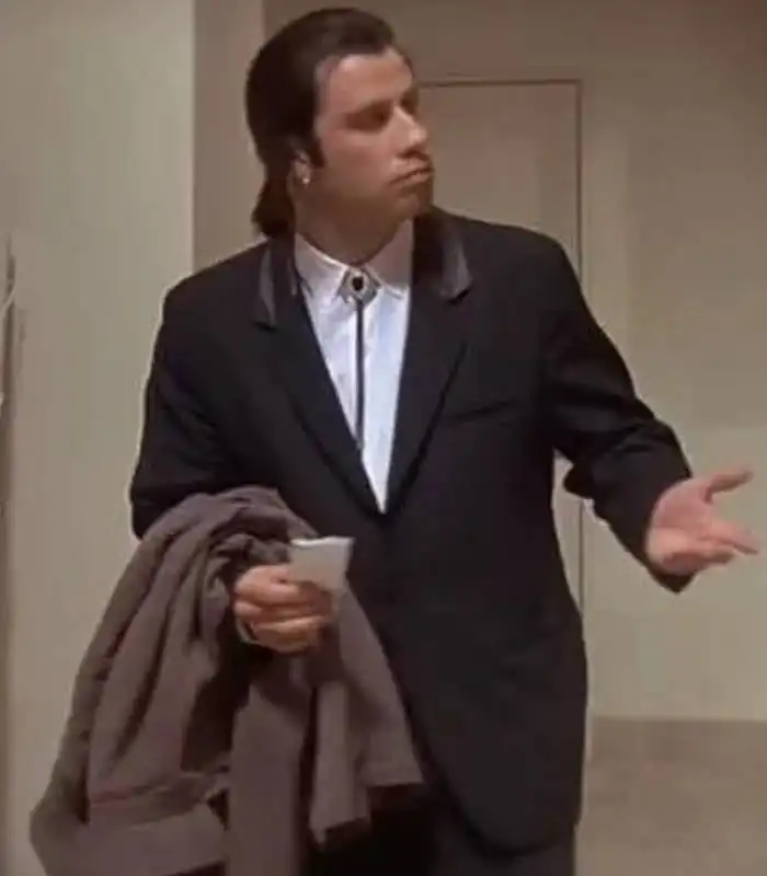 Pulp Fiction John Travolta Black Tuxedo Suit