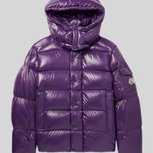 Purple Moncler Puffer Jacket