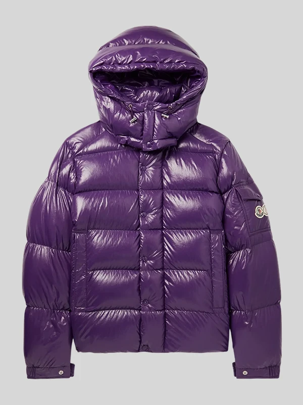 Purple Moncler Puffer Jacket