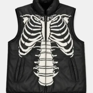 RARE Vilanto Skeleton Leather Vest Jacket