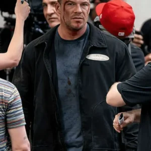 Reacher S04 Alan Ritchson Black Jacket For Sale