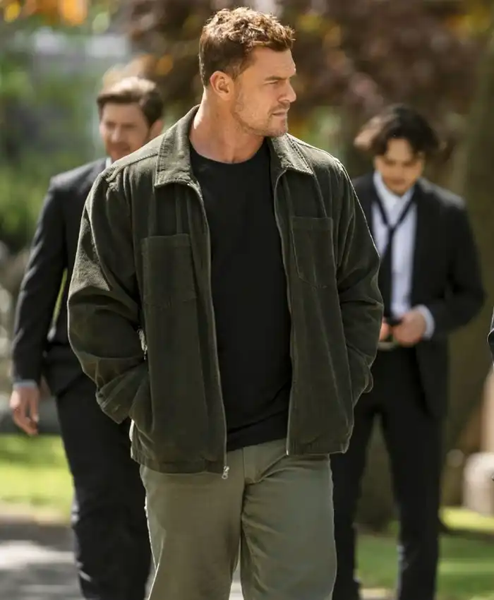 Reacher S04 Jack Reacher Green Suede Jacket