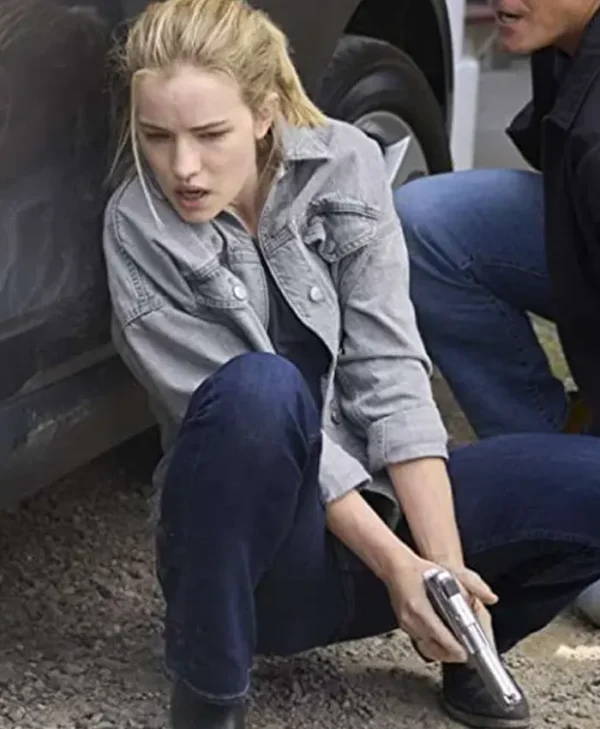 Reacher-Season-02-Willa-Fitzgerald-Grey-Jacket-Side-profile-600x729