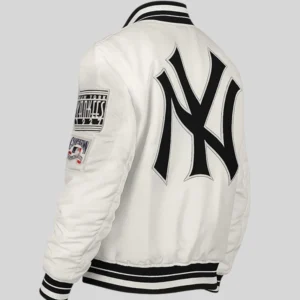 Retro New York Yankees Satin Varsity Jacket for sale