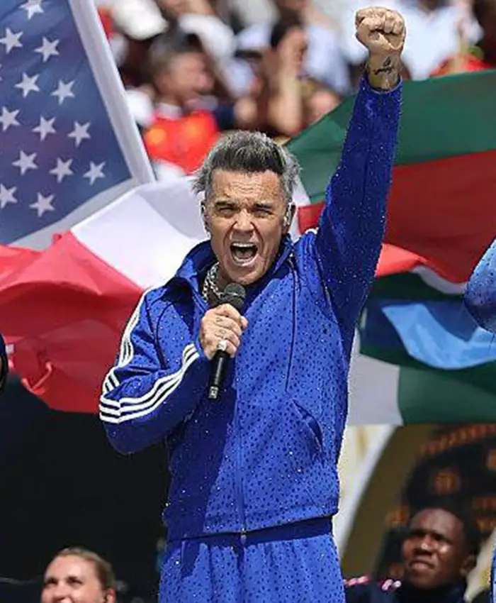 Robbie Williams FIFA World Cup Final Halftime Show Tracksuit