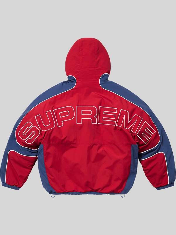 Faux Fur Reversible Supreme Hooded Track Jacket - Image 3