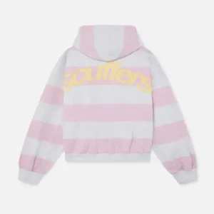 Scuffers Striped Pink Hoodie