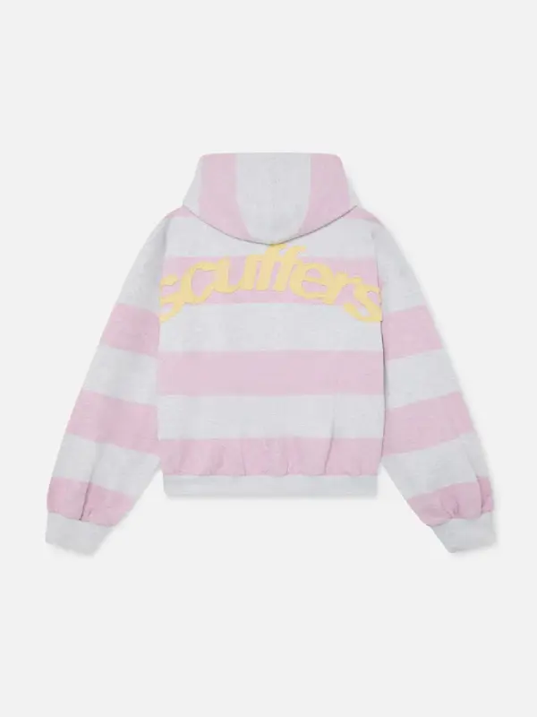 Scuffers Striped Pink Hoodie