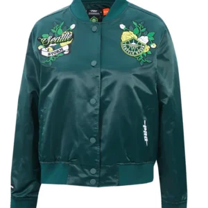 Seattle Storm Women’s Ink And Bloom Satin Jacket