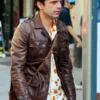 Sebastian Stan A Different Man Brown Leather Jacket