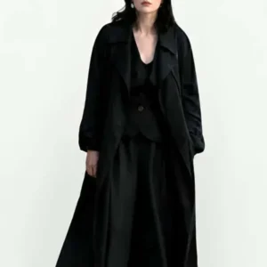 Selena Gomez Only Murders in the Building Black Trench Coat