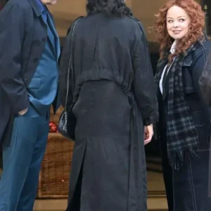 Selena Gomez Only Murders in the Building Black Trench Coat For Sale