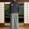 Shinzo Pleated Grey Trousers Pants