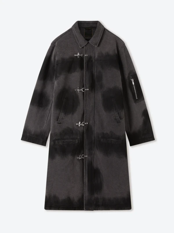 Shinzo Shige Canvas Clasp Trench Coat