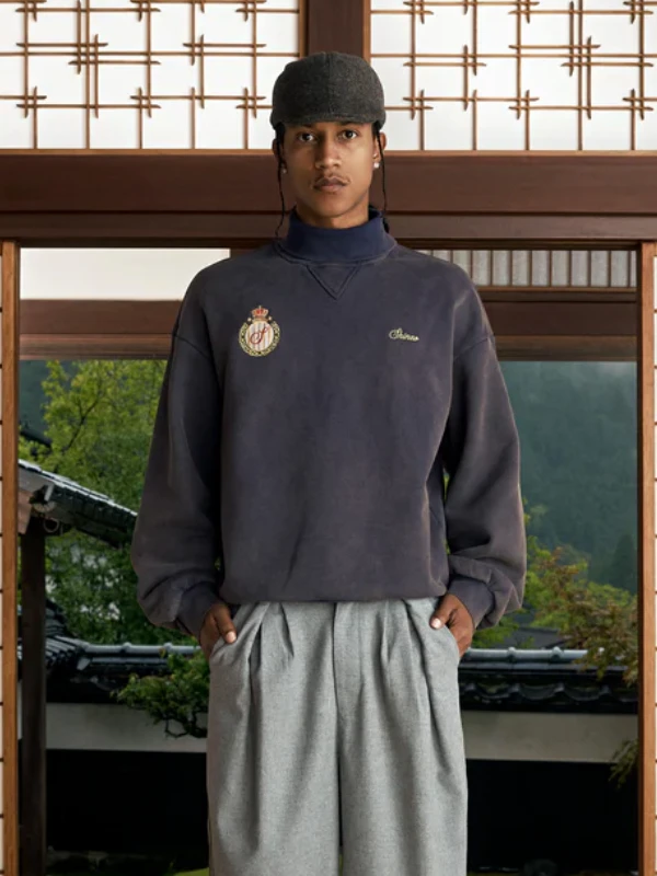 Shinzo Washed Lavender Jersey Turtleneck Sweater - Image 3