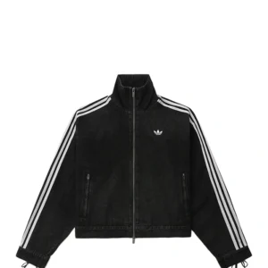 Shop Adidas Zip-Up Denim Jacket