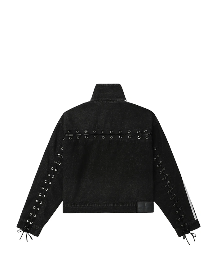 Shop Adidas Zip-Up Denim Jacket For Sale
