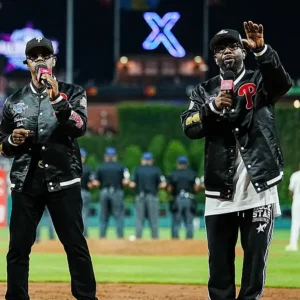 Shop Boyz II Men MLB All-Star Game 2026 Black Satin Jacket