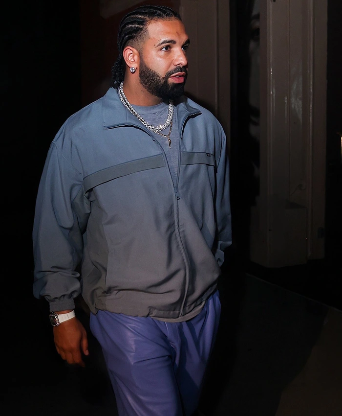 Shop Drake x Iceman NYC 2026 Blue Track Jacket