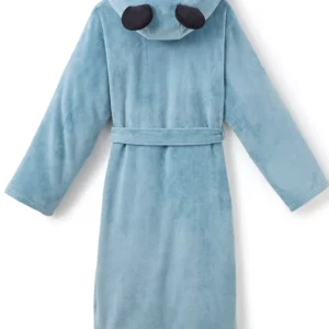 Shop Mickey Mouse Breakfast Blue Hooded Bathrobe