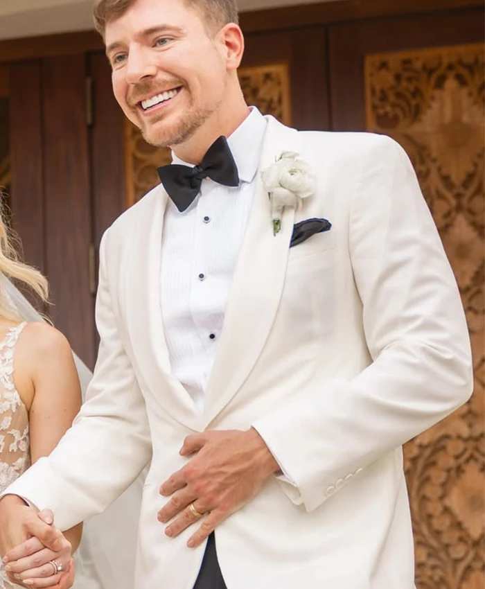 Shop MrBeast Wedding White Blazer