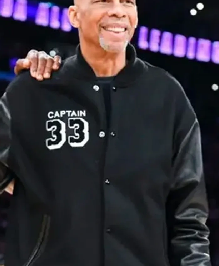 Shop NBA Kareem Abdul-Jabbar Captain Letterman Jacket