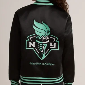 Shop New York or Nowhere Liberty Twin Flame Varsity Jacket