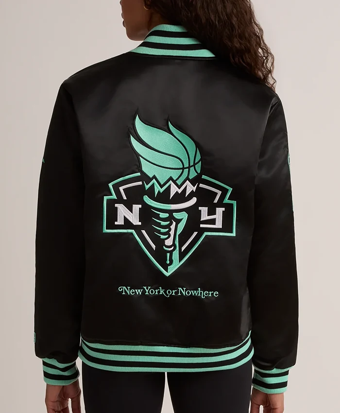 Shop New York or Nowhere Liberty Twin Flame Varsity Jacket