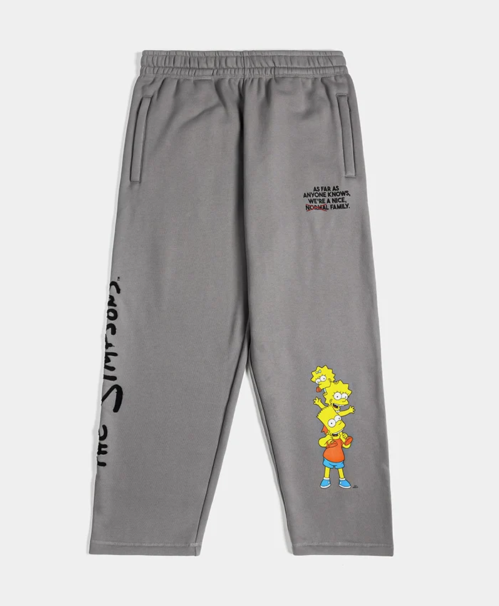 Shop The Simpsons x Shoe Palace Family Zip-Up Grey Tracksuit