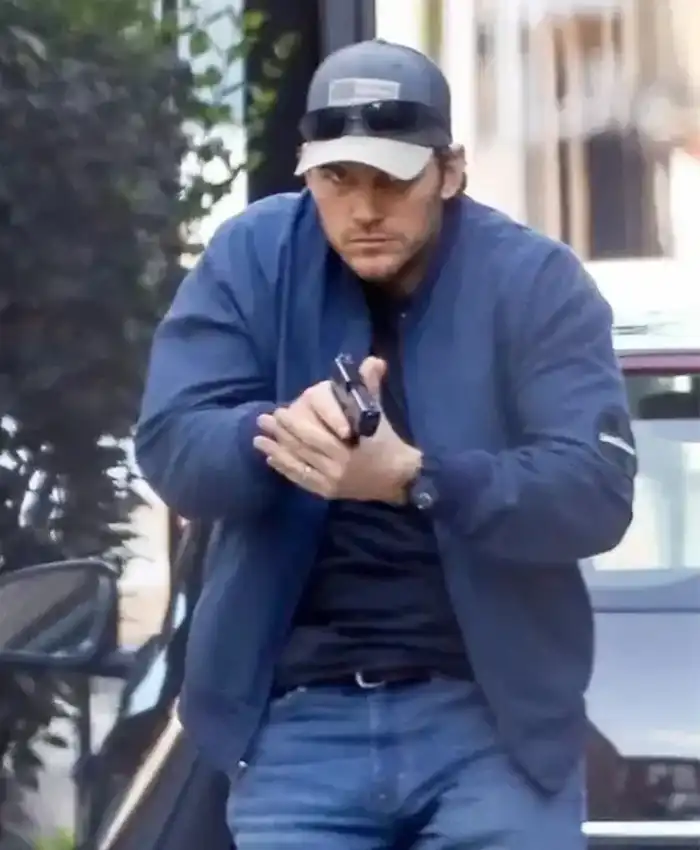 Shop The Terminal List Chris Pratt Blue Jacket