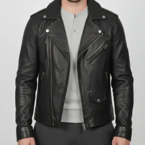 Slim Fit Leather Jacket