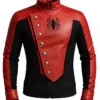 Spider-Man Red and Black Leather Jacket