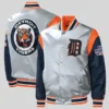 Starter Gray Detroit Tigers Satin Jacket