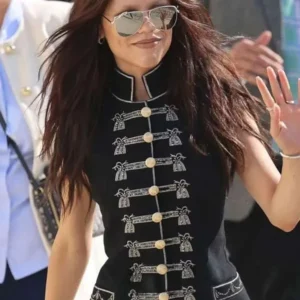 Summer 2026 Fashion Show Paris Jenna Ortega Black Vest for sale