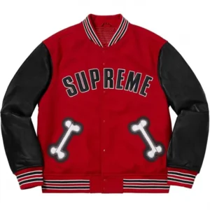 Supreme Bone Varsity Letterman Jacket