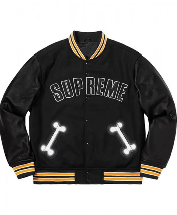 Supreme Bone Varsity Letterman Jacket for sale