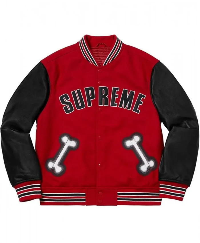 Supreme Bone Varsity Letterman Jacket