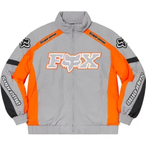 Supreme Fox Racing Puffy GRey Jacket