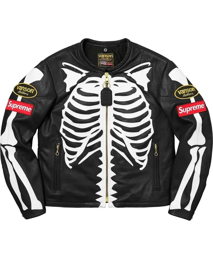 Supreme Vanson Leather Bones Jacket