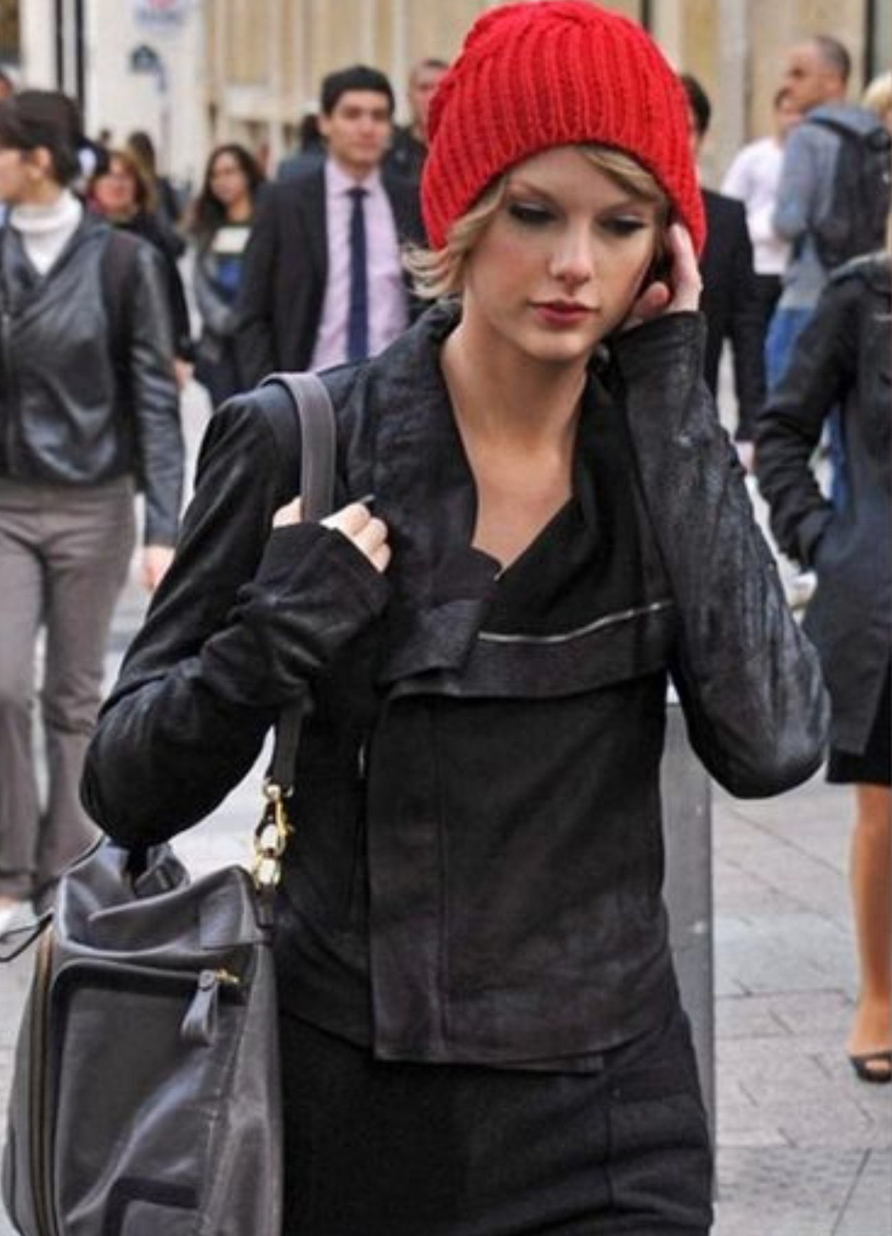 Taylor Swift Rick Owens Biker Leather Jacket