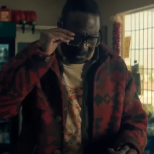 The Boroughs S01 Clarke Peters Red and Black Shacket