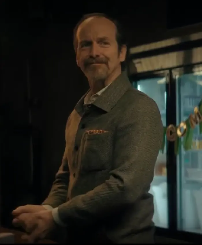 The Boroughs S01 Denis O’Hare Grey Shirt Jacket