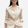 The Devil Wears Prada 2 Anne Hathaway Pinstripe Blazer