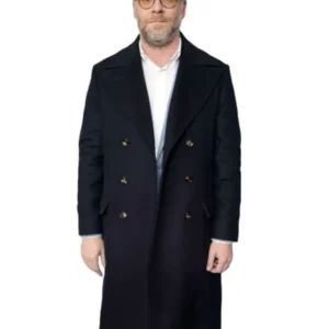 The Invite 2026 Seth Rogen Black Wool Coat