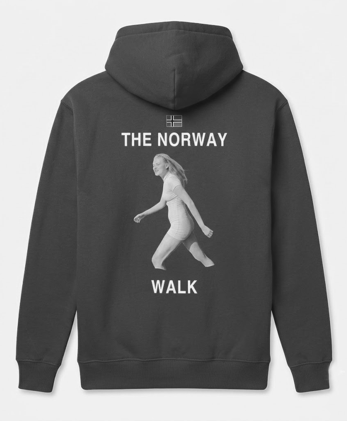 The Norway Walk Red Black Hoodie For Sale